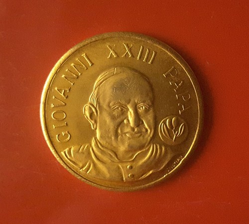 Medaglia giovanni xxiii papa - medaglia,