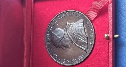 Medaglia bronzo scatola 1961 - bronzo,