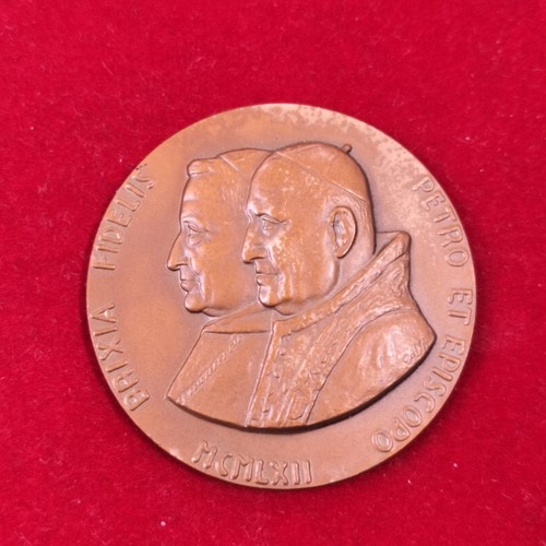 Brescia medaglia 1962 papa - brescia,