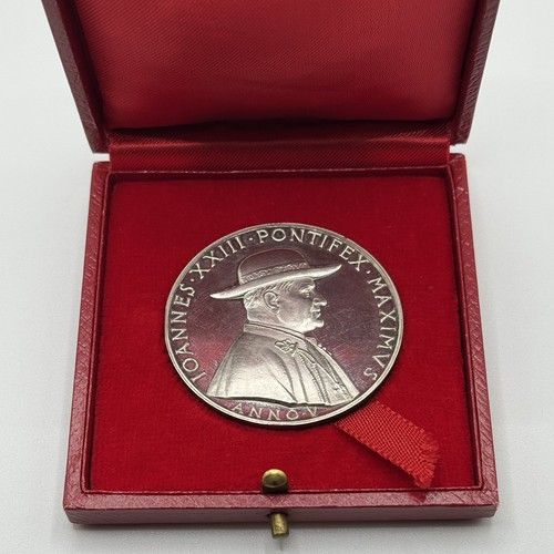 Medaglia argento papa giovanni - argento,