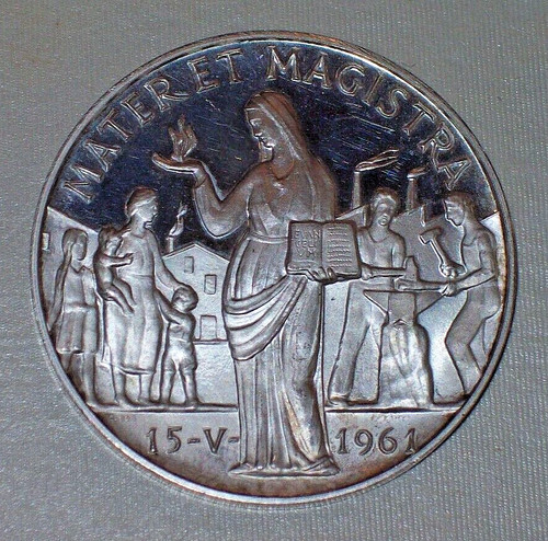 Medaglia argento papa giovanni - medaglia,